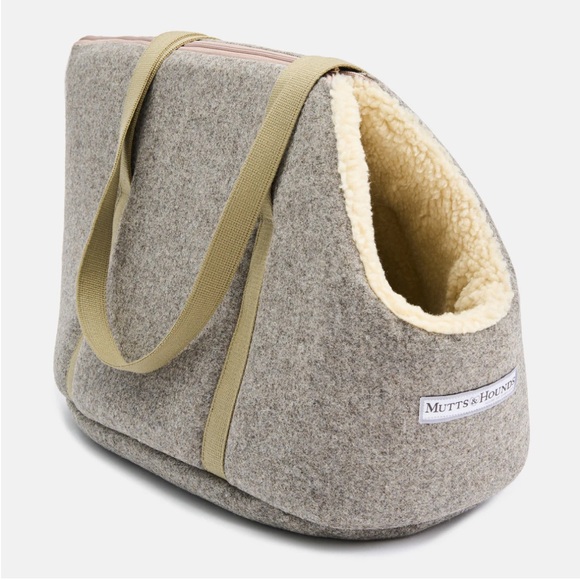 Mutts & Hounds Gray Tweed Dog Carrier - medium - Picture 4 of 5